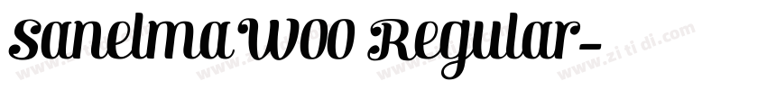 Sanelma W00 Regular字体转换